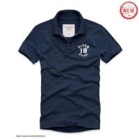 heren abercrombie fitch korte polo t-shirt koningsblauw wit 18 Temperament d70sq968